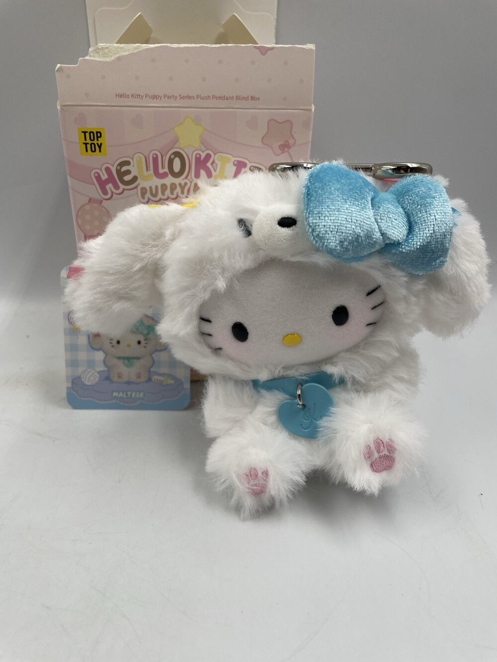TOPTOY Sanrio Hello Kitty Puppy Party Series Plush Pendants Confirmed Maltese